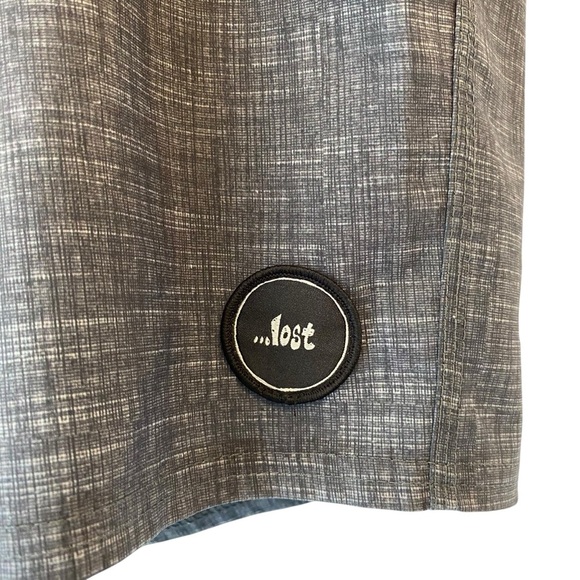 Lost Enterprises Teal Gray Black Boardshorts - Picture 4 of 8